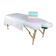 Tissu uni de polycotton pour la feuille de lit de feuille de massage